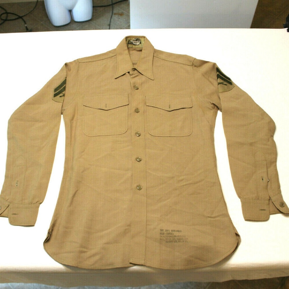 1950s Original Vietnam War Khaki Shirt